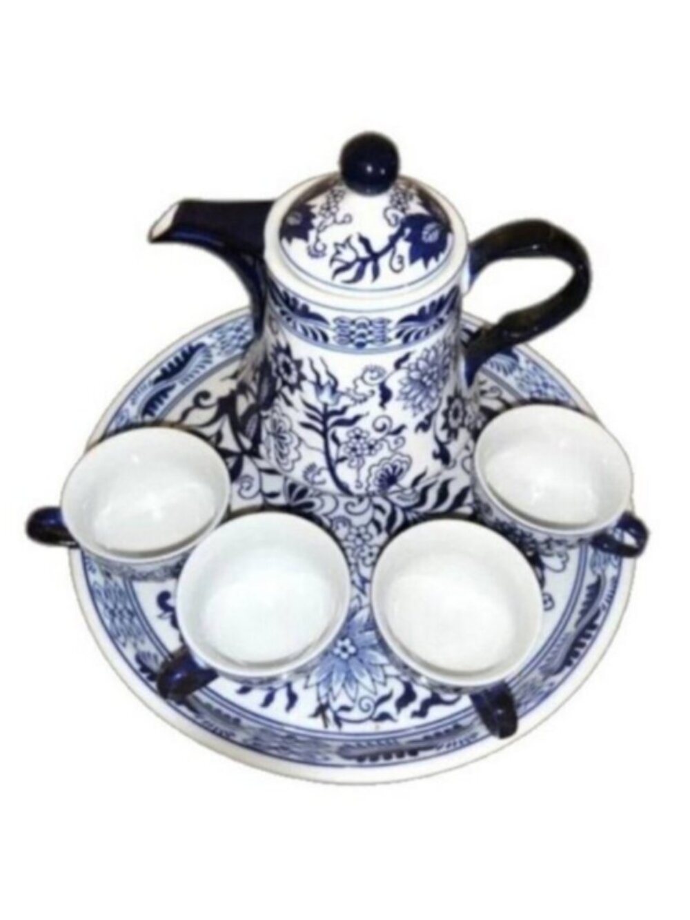 Bombay Tea Set with Circular Serving Tray